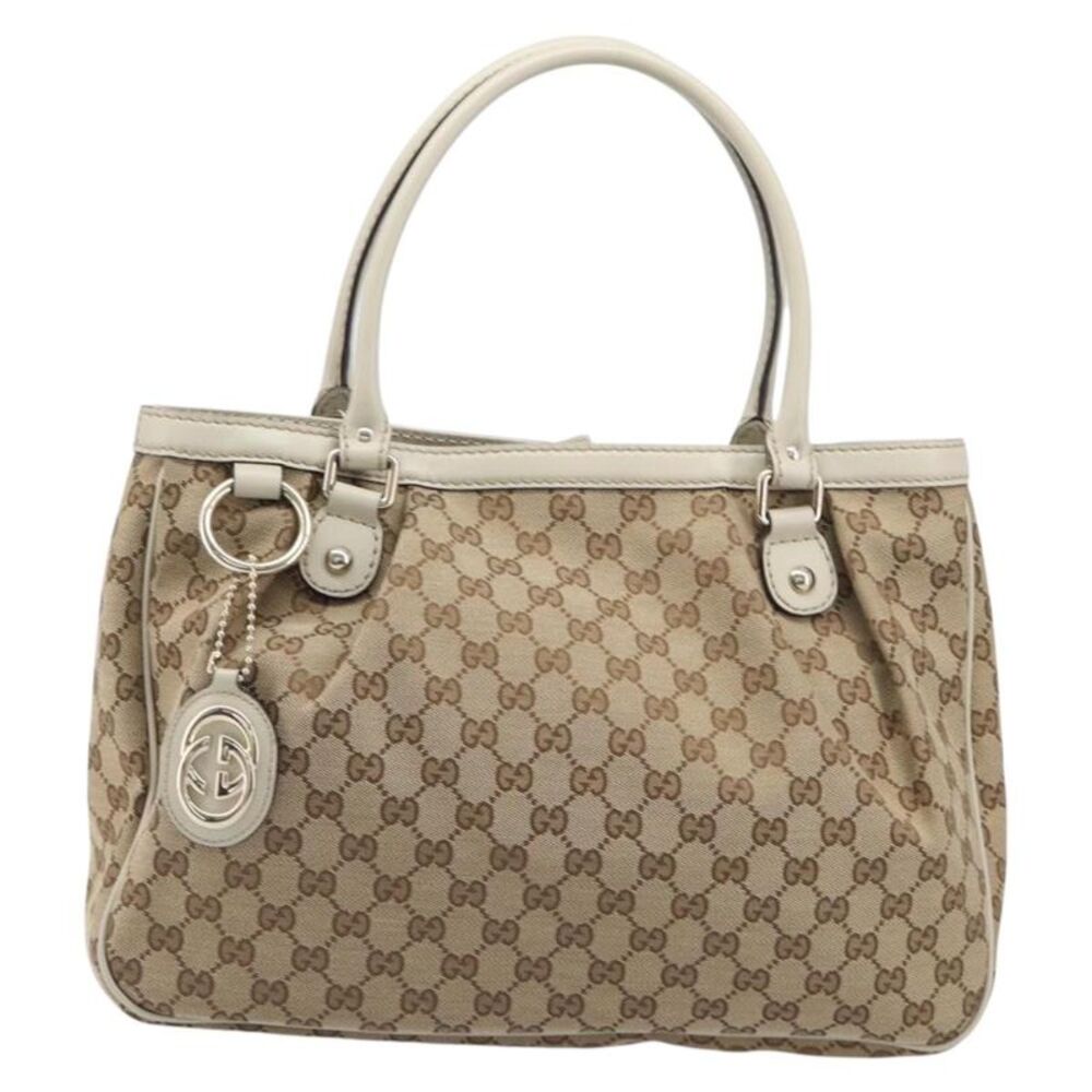 Gucci Sukey Top Handle Gg Canvas Beige Canvas Tote Bag Bag
